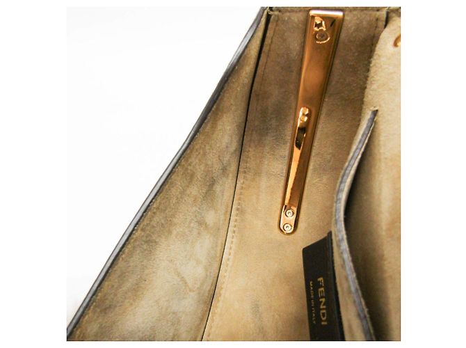 Borsa a tracolla in pelle da donna Fendi Moonlight 8BT346 Bianco sporco - vista 17