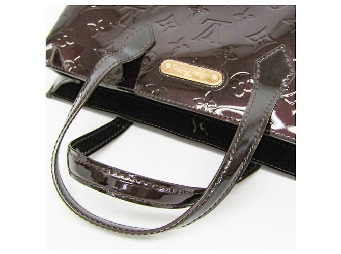 Borsa Louis Vuitton Monogram Vernis Wilshire PM Bordò - vista 10