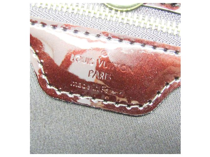 Borsa Louis Vuitton Monogram Vernis Wilshire PM Bordò - vista 12