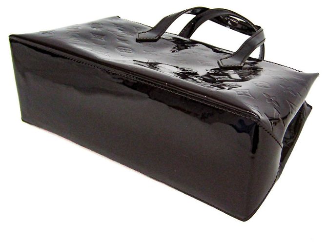 Borsa Louis Vuitton Monogram Vernis Wilshire PM Bordò - vista 2
