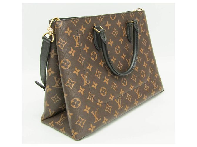 Monogram Flower Tote Louis Vuitton M43550 Braun Schwarz - Ansicht 10