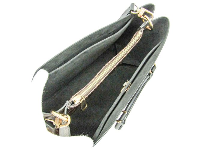 Monogram Flower Tote Louis Vuitton M43550 Braun Schwarz - Ansicht 4