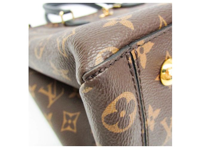 Monogram Flower Tote Louis Vuitton M43550 Braun Schwarz - Ansicht 7