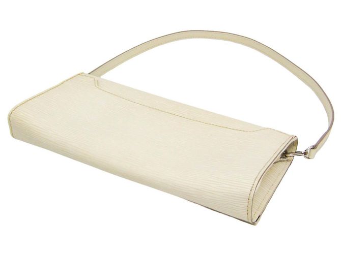 Borsa a tracolla Louis Vuitton Epi Pochette Sevigne Bianco sporco - vista 2