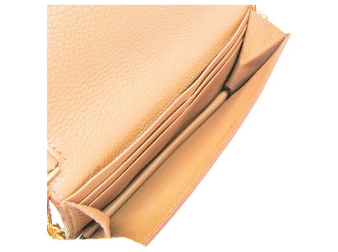 Portafoglio con catena/a tracolla in pelle da donna Prada Marrone chiaro - vista 3