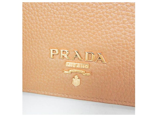 Portafoglio con catena/a tracolla in pelle da donna Prada Marrone chiaro - vista 8