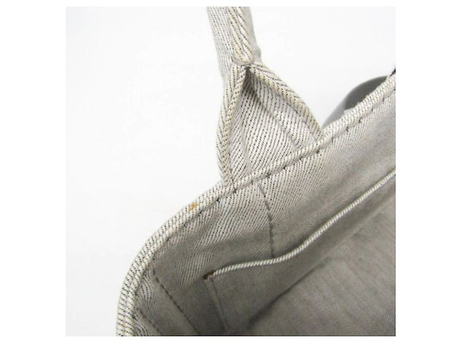 Borsa Prada Canapa Flower Corsage Denim Bianco - vista 14