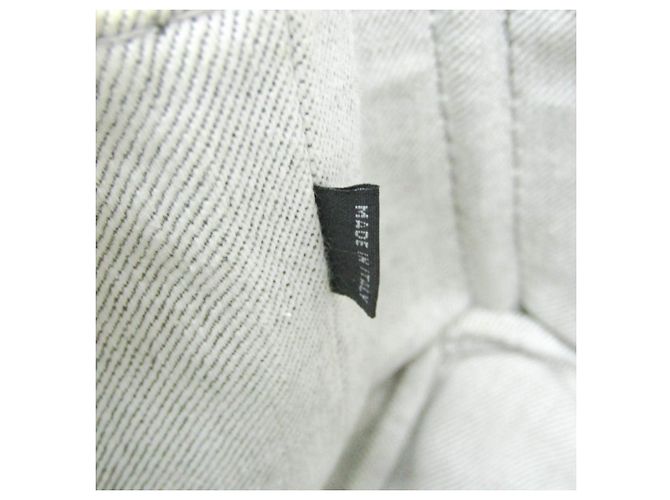 Borsa Prada Canapa Flower Corsage Denim Bianco - vista 17