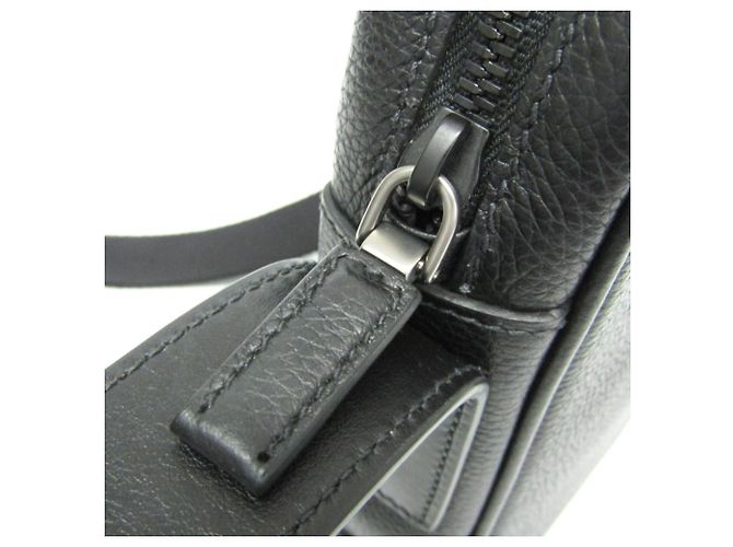 Borsa a tracolla in pelle Prada TORO 2VH012 Nero - vista 10