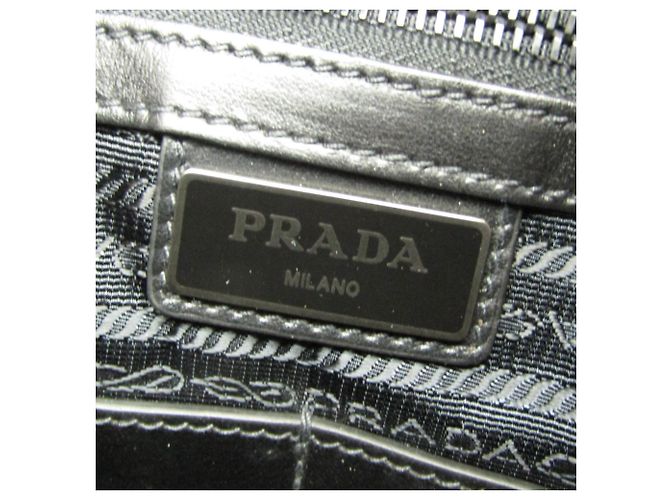 Borsa a tracolla in pelle Prada TORO 2VH012 Nero - vista 13