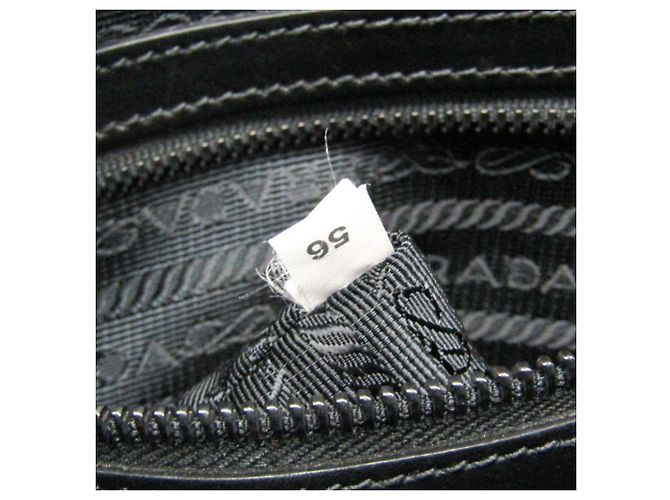 Borsa a tracolla in pelle Prada TORO 2VH012 Nero - vista 15