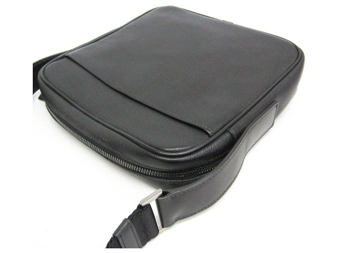 Borsa a tracolla in pelle Prada TORO 2VH012 Nero - vista 6