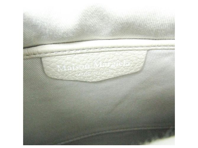 Maison Martin Margiela Borsa a tracolla in pelle da donna Maison Margiela Bianco - vista 18