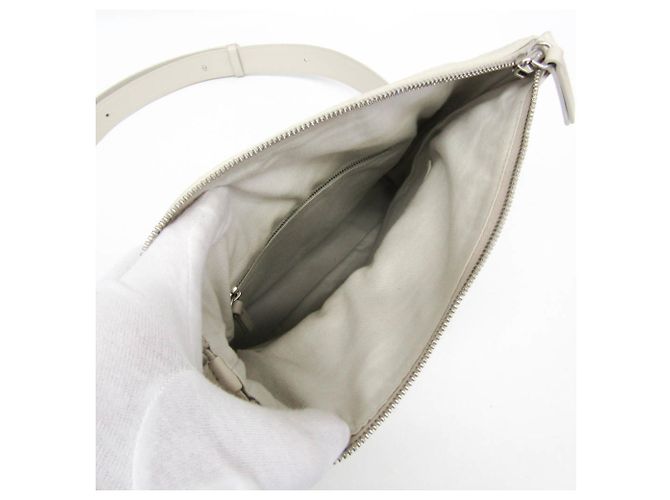 Maison Martin Margiela Borsa a tracolla in pelle da donna Maison Margiela Bianco - vista 3