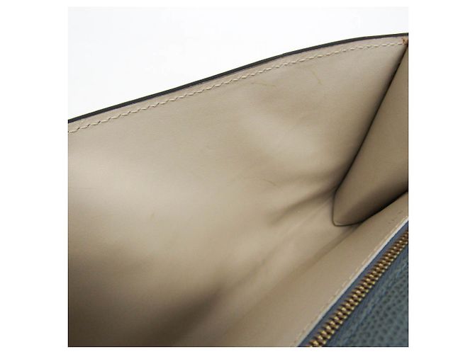 Borsa a tracolla in pelle da donna Valextra Scala Large Blu chiaro - vista 12