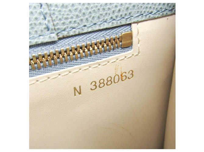 Borsa a tracolla in pelle da donna Valextra Scala Large Blu chiaro - vista 17