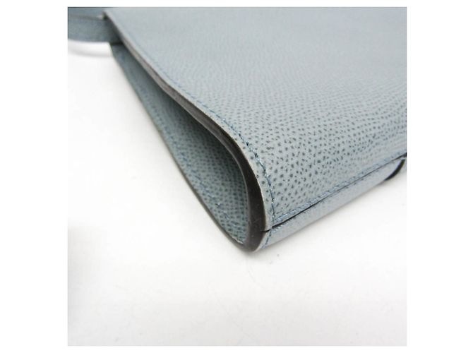 Borsa a tracolla in pelle da donna Valextra Scala Large Blu chiaro - vista 4