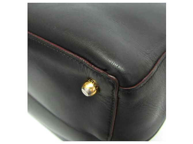Borsa a tracolla e tote in pelle da donna Loewe Anagram Nero - vista 5