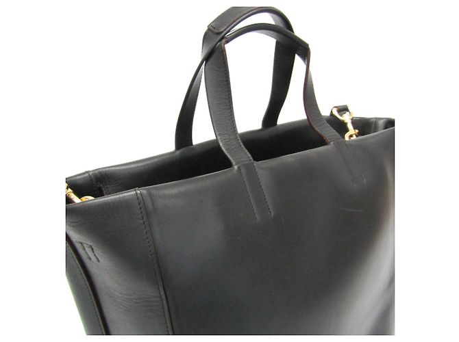 Borsa a tracolla e tote in pelle da donna Loewe Anagram Nero - vista 7