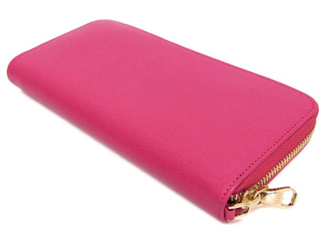 Cartera grande con cremallera de cuero para mujer Loewe Rosa - vista 3