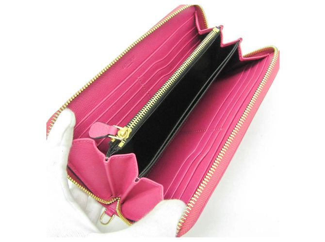 Cartera grande con cremallera de cuero para mujer Loewe Rosa - vista 4