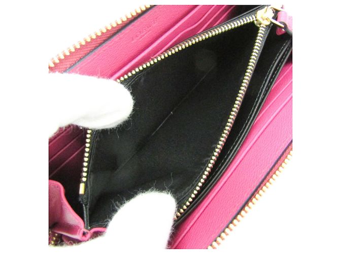Cartera grande con cremallera de cuero para mujer Loewe Rosa - vista 5