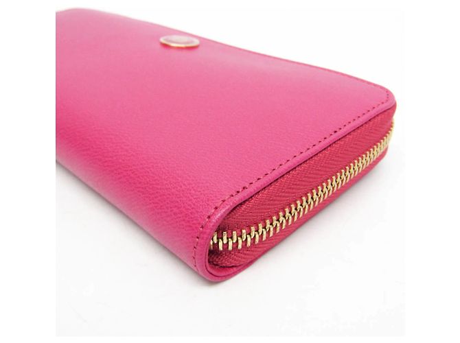 Cartera grande con cremallera de cuero para mujer Loewe Rosa - vista 6