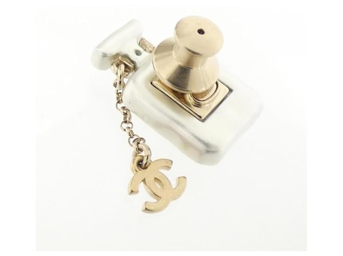 Spilla Chanel Oro e Bianco D'oro - vista 3