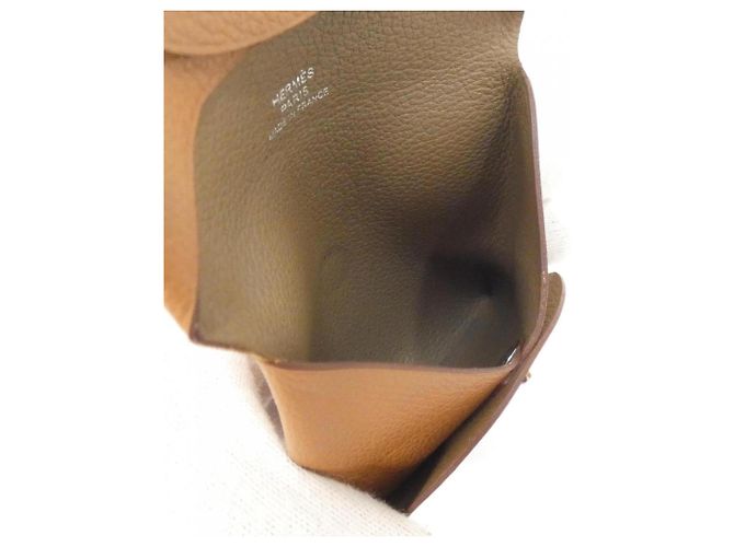 Hermès Monedero Hermes Bastia Verso Beige Dorado - vista 6