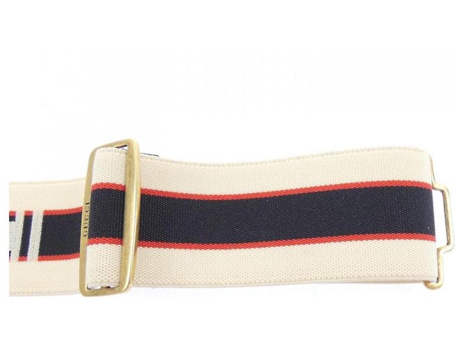 Gucci 499636 Standard Gürtel Schwarz Rot Beige - Ansicht 4