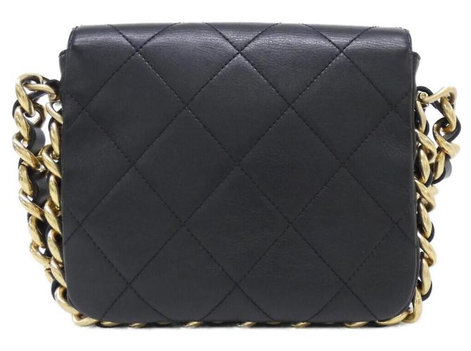 Borsa a tracolla Chanel AS2831 in pelle di vitello nera Nero - vista 2