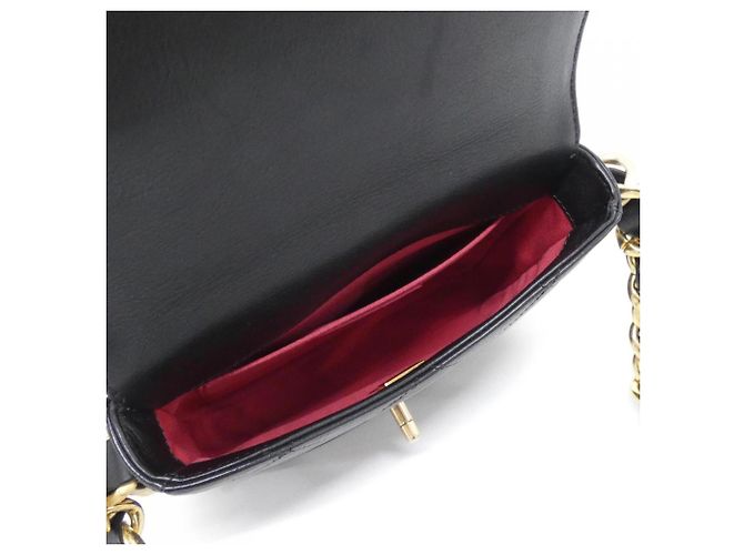 Borsa a tracolla Chanel AS2831 in pelle di vitello nera Nero - vista 6