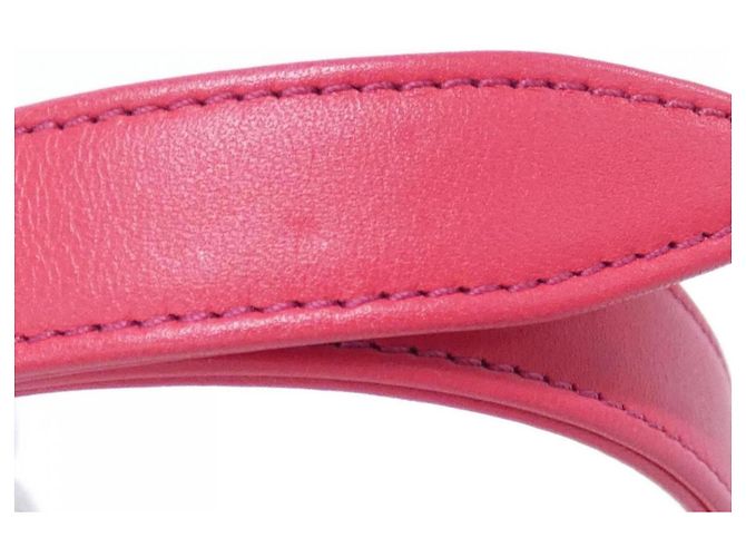 Borsa a tracolla in pelle rosa Chanel AS1348 - vista 6