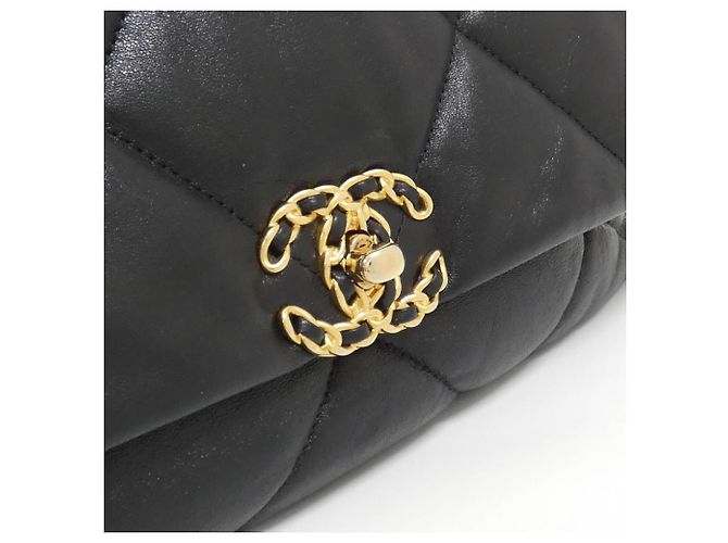 Borsa a Spalla Chanel 19 AS1162 Nero - vista 4