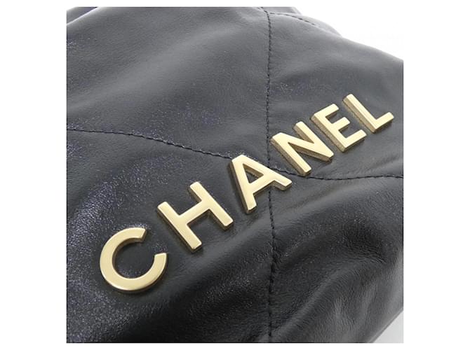 Mini borsa Chanel 22 Line Nero - vista 5