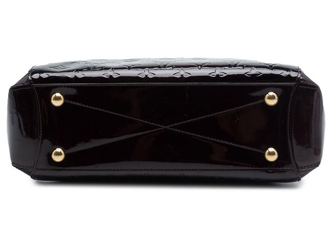 Louis Vuitton Purple Monogram Vernis Montaigne MM Porpora - vista 3