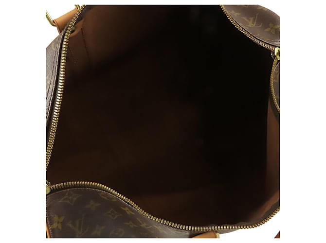 Louis Vuitton Marrone Monogram Keepall 45 - vista 4