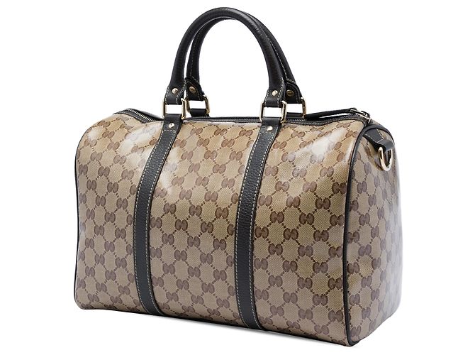 Borsa Boston Gucci Beige Medium GG Crystal Joy - vista 2