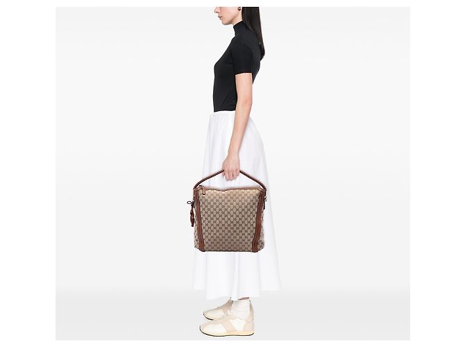 Gucci Beige GG Canvas Bella Tote - Ansicht 6