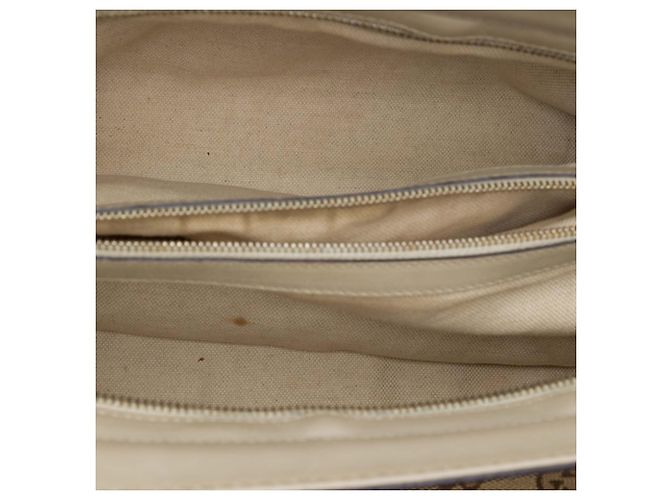 Gucci Mayfair Tote aus beigem GG Canvas - Ansicht 4