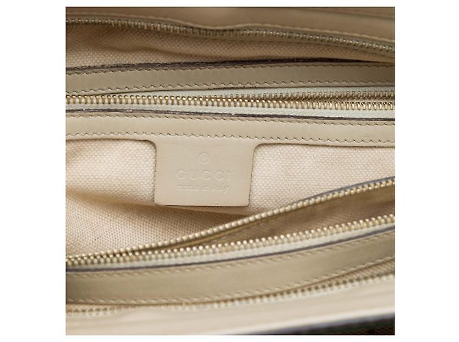 Gucci Mayfair Tote aus beigem GG Canvas - Ansicht 5