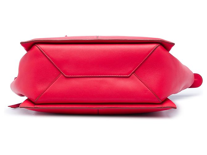 Céline Tote trifold de couro pequeno vermelho Celine - vista 3