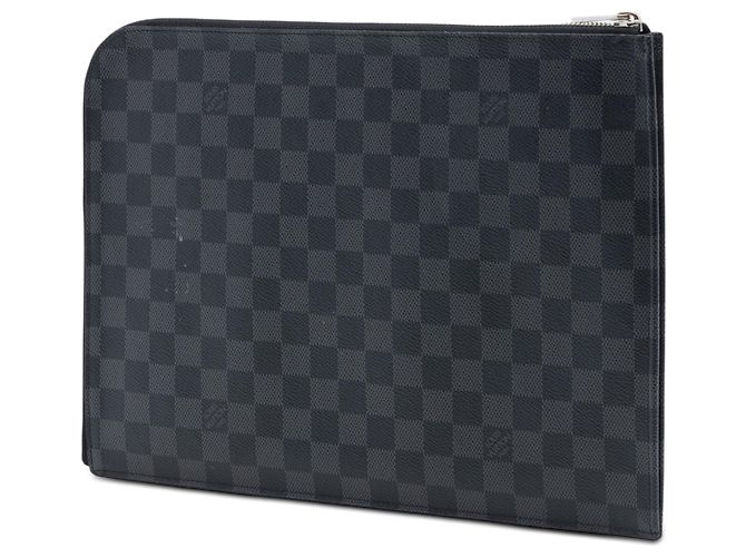 Pochette Jour GM in Damier Graphite nero Louis Vuitton - vista 2