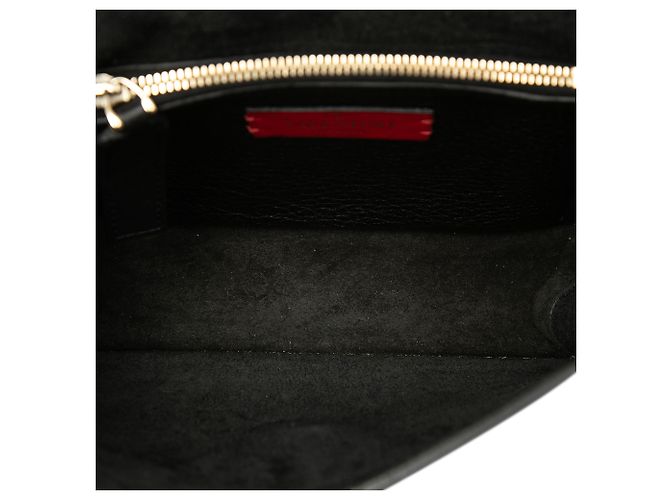 Borsa a tracolla Valentino Rockstud in pelle di vitello a grana piccola nera Nero - vista 4