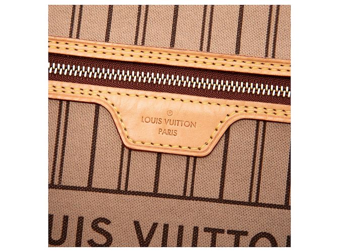 Louis Vuitton Marrón Monogram Neverfull MM Castaño - vista 5