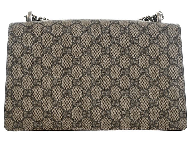 Borsa a Spalla Gucci Beige Medium GG Supreme Dionysus - vista 4