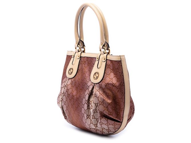 Tote Gucci Brown GG Lurex Scarlett Marrone - vista 2