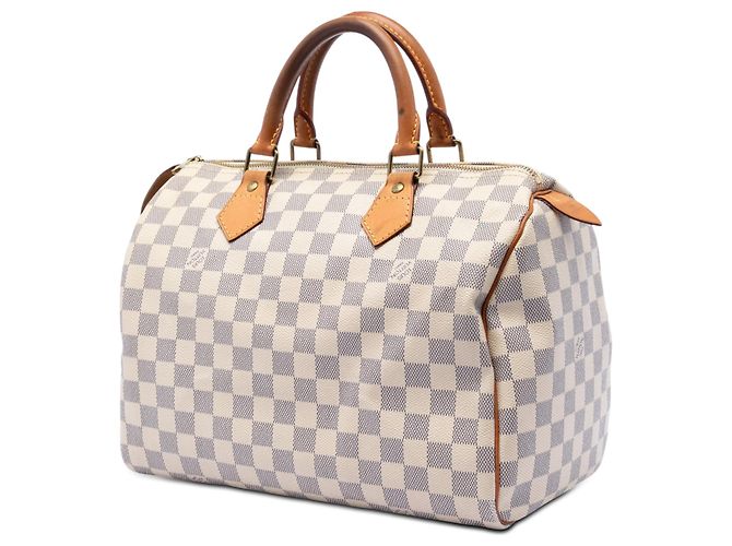 Louis Vuitton White Damier Azur Speedy 30 Bianco - vista 2