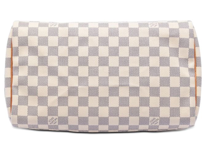Louis Vuitton White Damier Azur Speedy 30 Bianco - vista 3