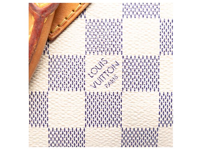 Louis Vuitton White Damier Azur Speedy 30 Bianco - vista 5